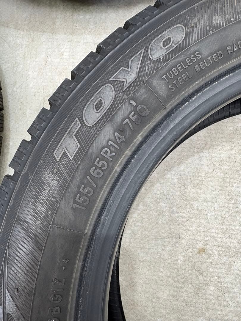 めるめる様引取り限定☆ 155/65R14 TOYO GARIT GIS 9分山