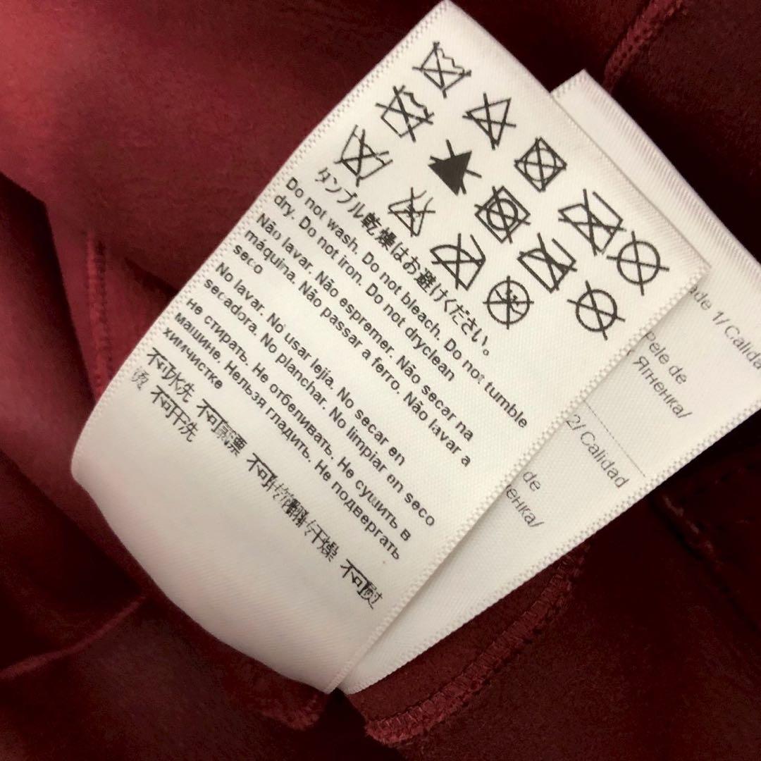 最高級◎美品◎Escada ロングコート 赤 レッド ムートン調 レディース