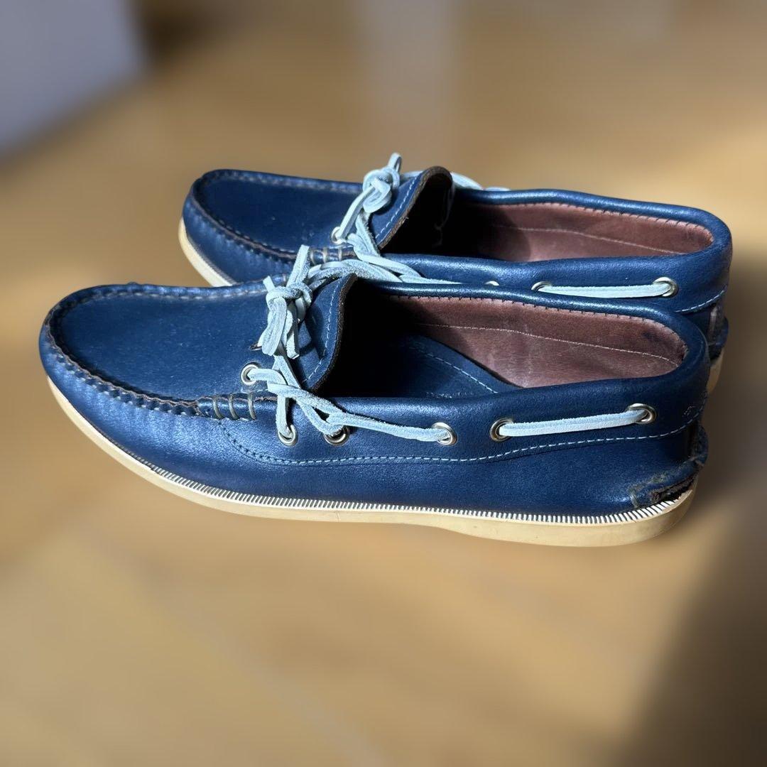 ユケテンキャンプモックsize８HＤクロームエクセルワクックスド革ソール黄ばみ有