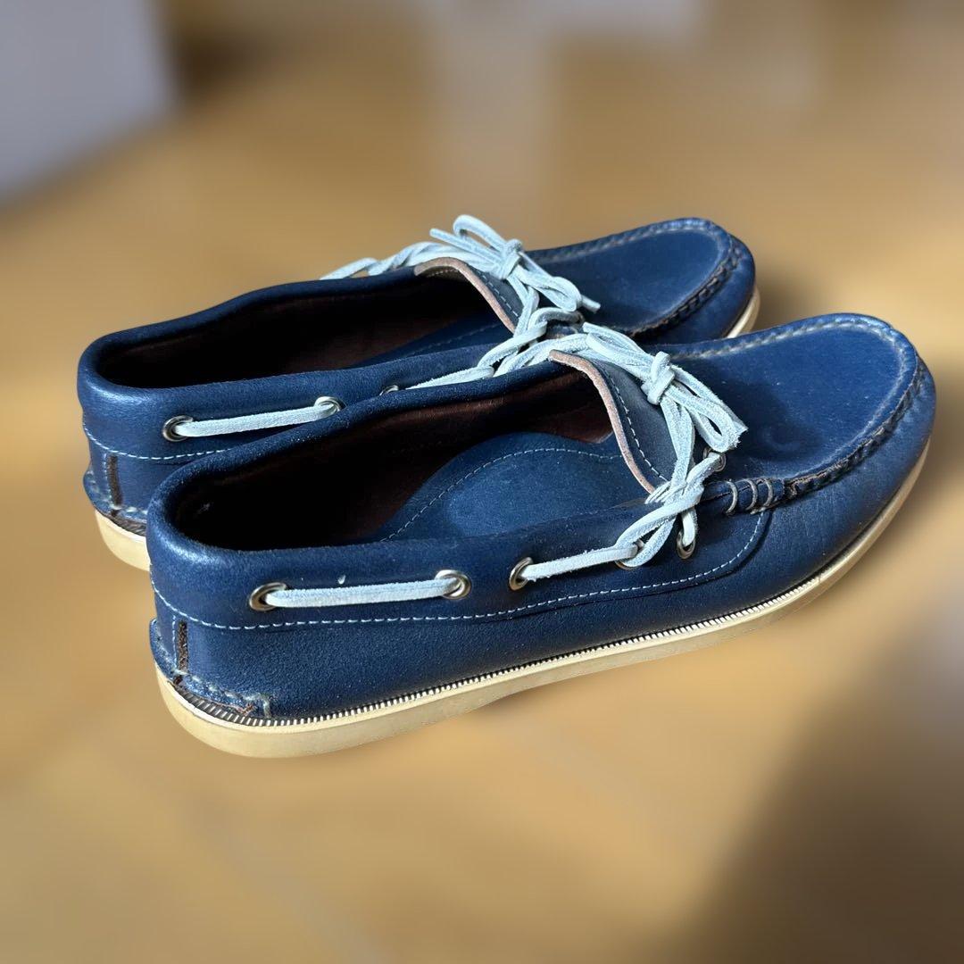 ユケテンキャンプモックsize８HＤクロームエクセルワクックスド革ソール黄ばみ有