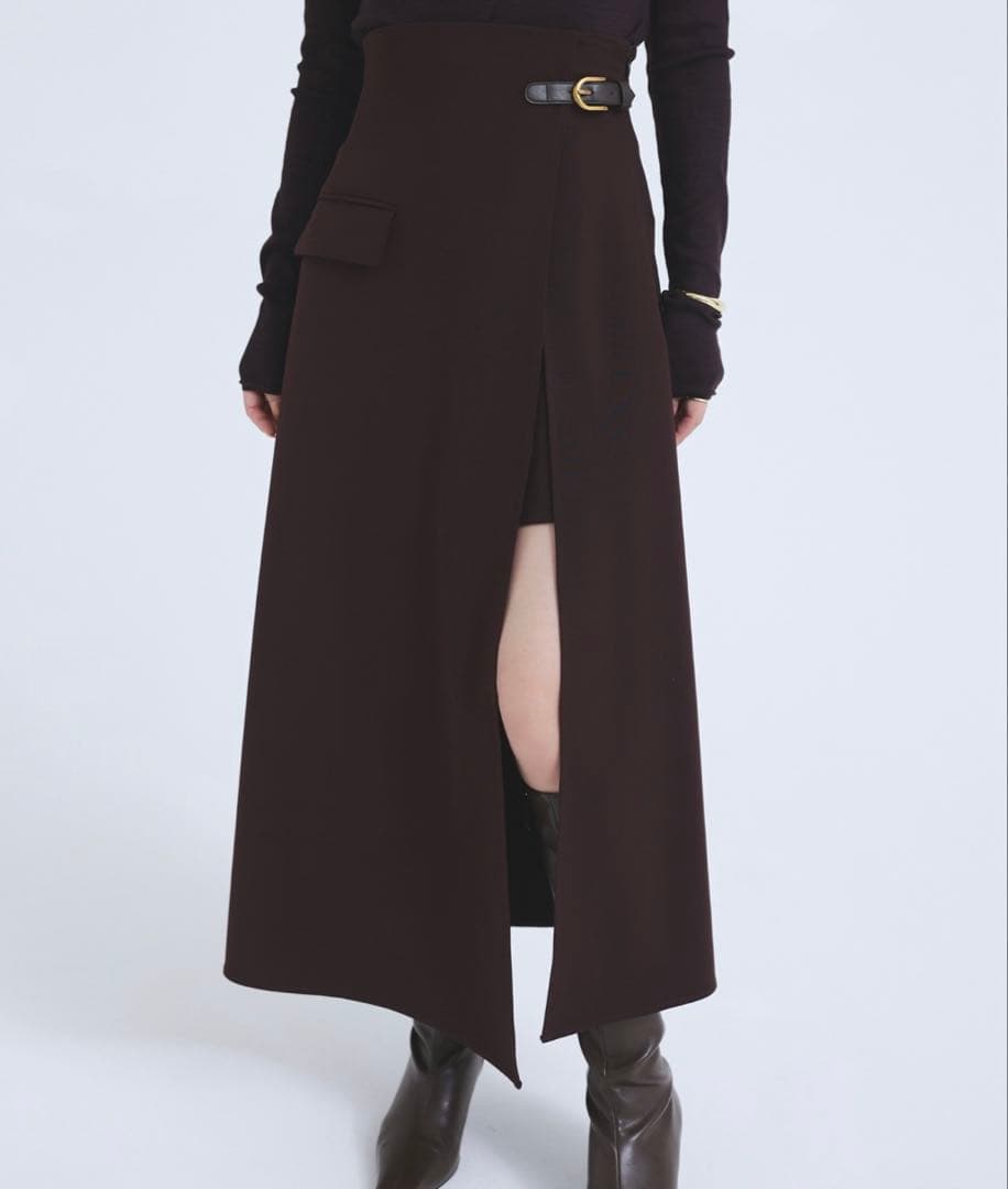 新品タグつき　anuans アニュアンス アシンメトリーレイヤードスカート