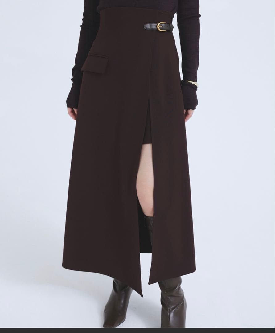 新品タグつき　anuans アニュアンス アシンメトリーレイヤードスカート