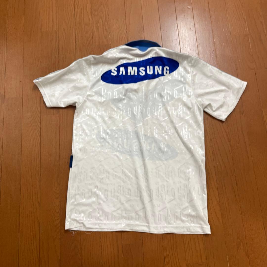 Umbro サッカーシャツ L ホワイト/ブルー Samsung