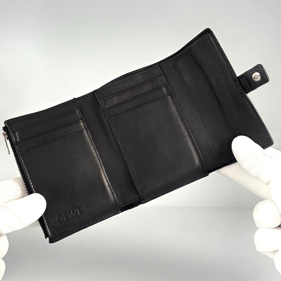 美品✨️LOEWE ロエベ 三つ折り財布 バーティカルウォレット 財布