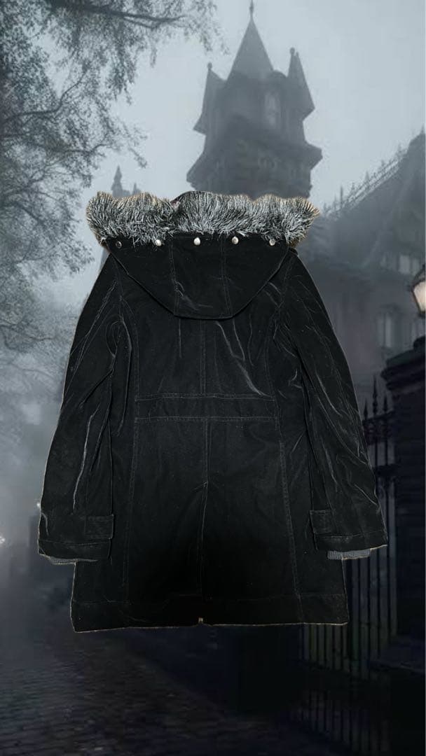 archive 00s fur fireman jacket コート ダークコア