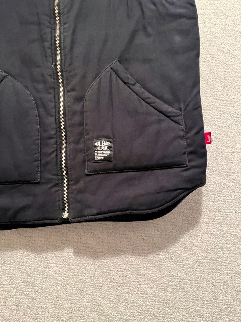 CHALLENGER ×STUSSY VEST 刺繍ベスト サイズ　M ブラック