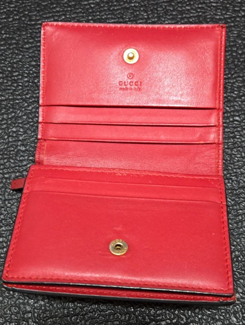 GUCCI グッチ　チェリー　GGスプリーム　2つ折財布