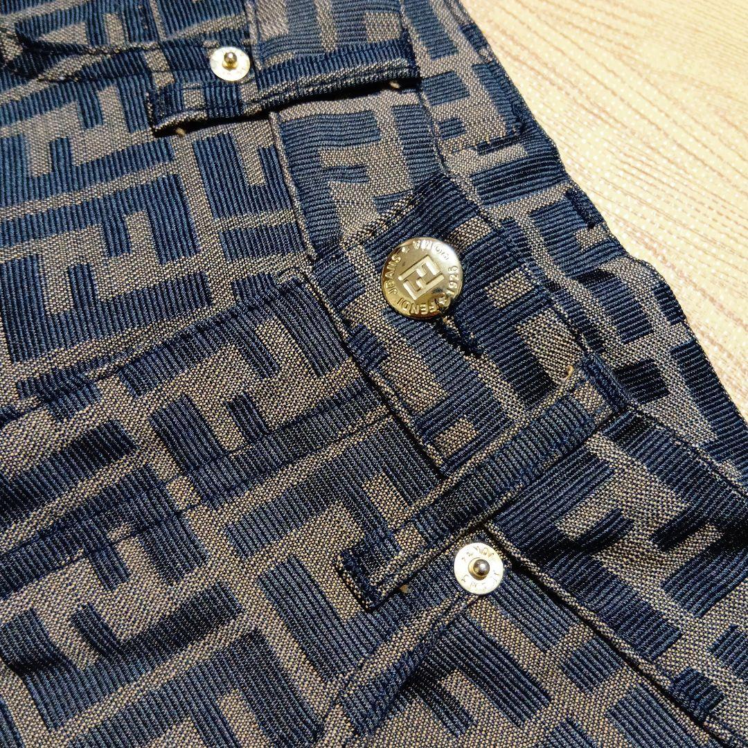 FENDI　フェンディ　ズッカ　ジーンズ　パンツ　26インチ