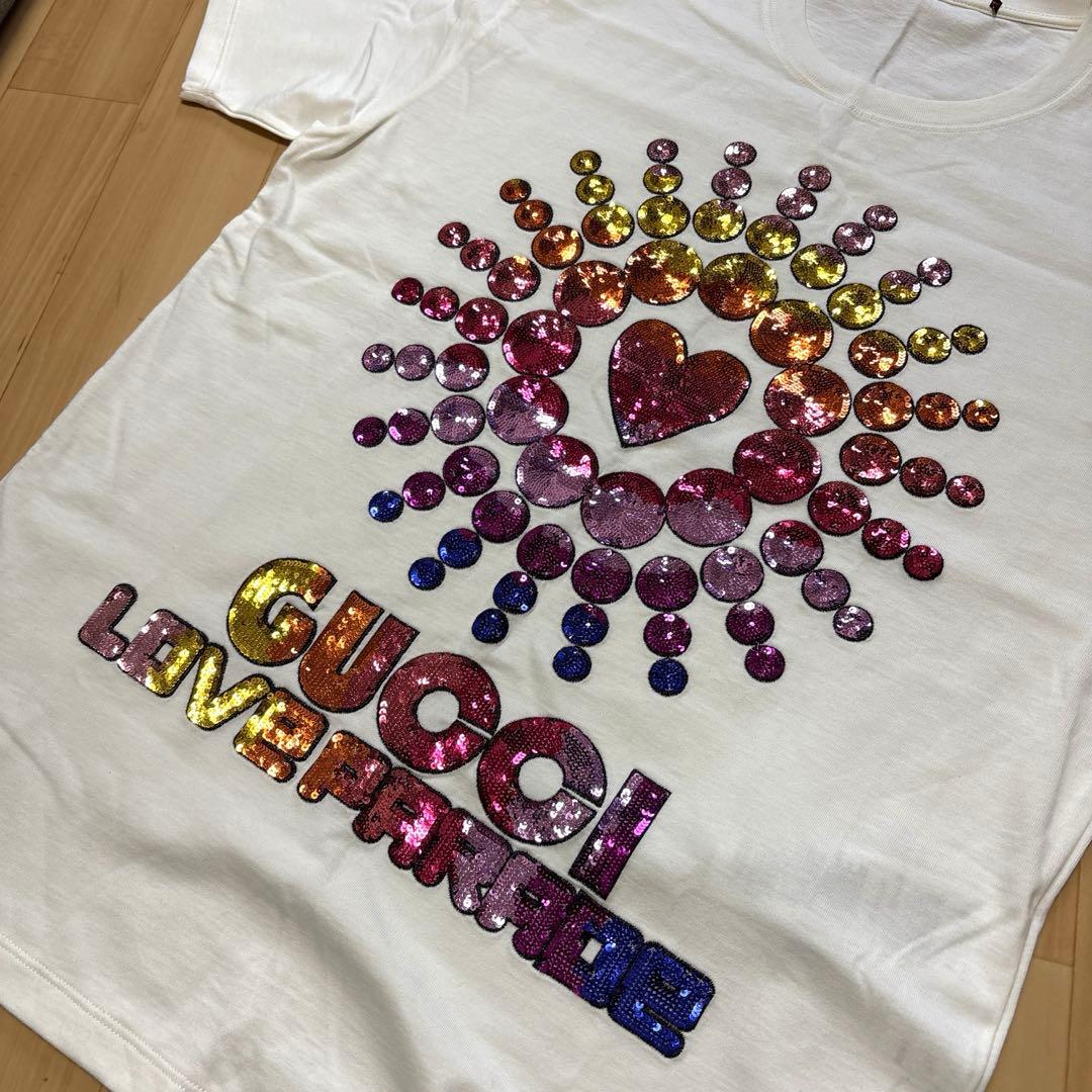 GUCCI LOVE PARADEスパンコールTシャツ