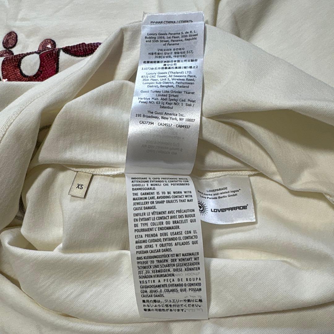 GUCCI LOVE PARADEスパンコールTシャツ