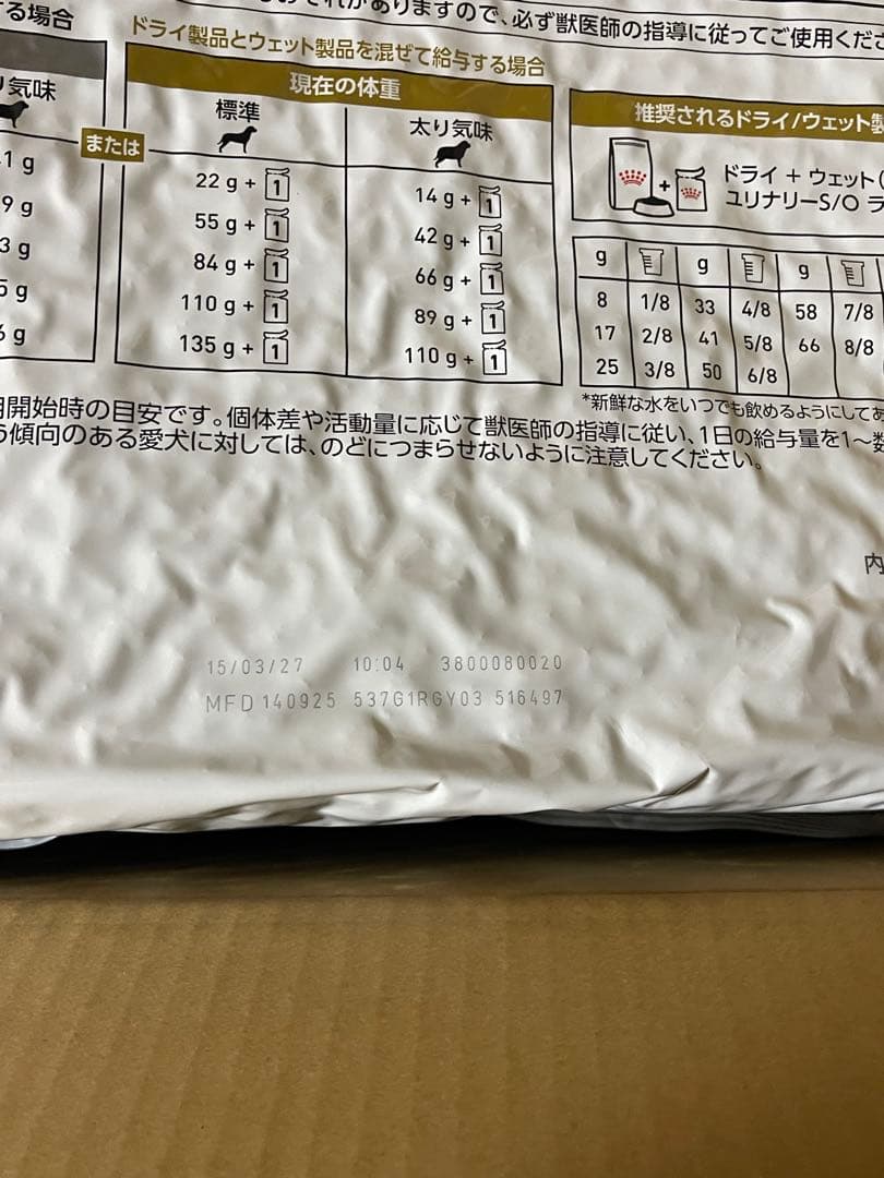 ロイヤルカナン　ユリナリー　ライト s/o 8kg 療養食