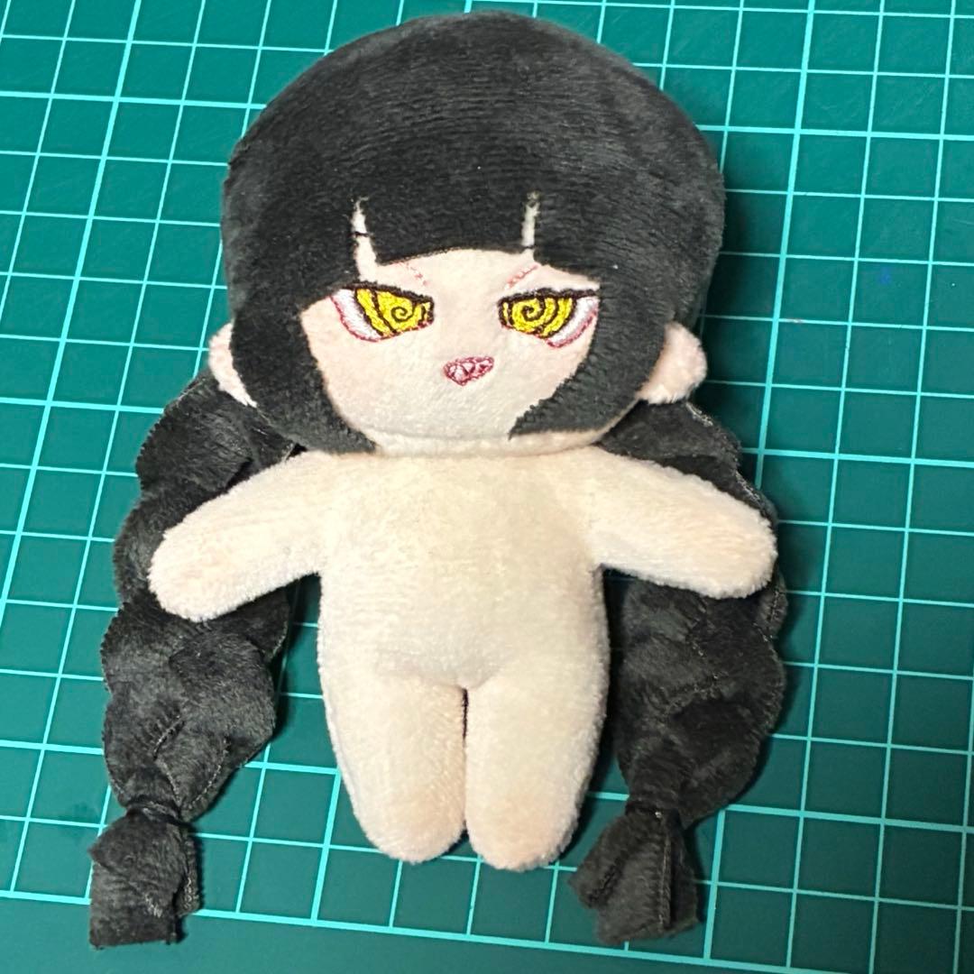 自作ぬいぐるみ　無属性　グルグルおめめのおさげちゃん