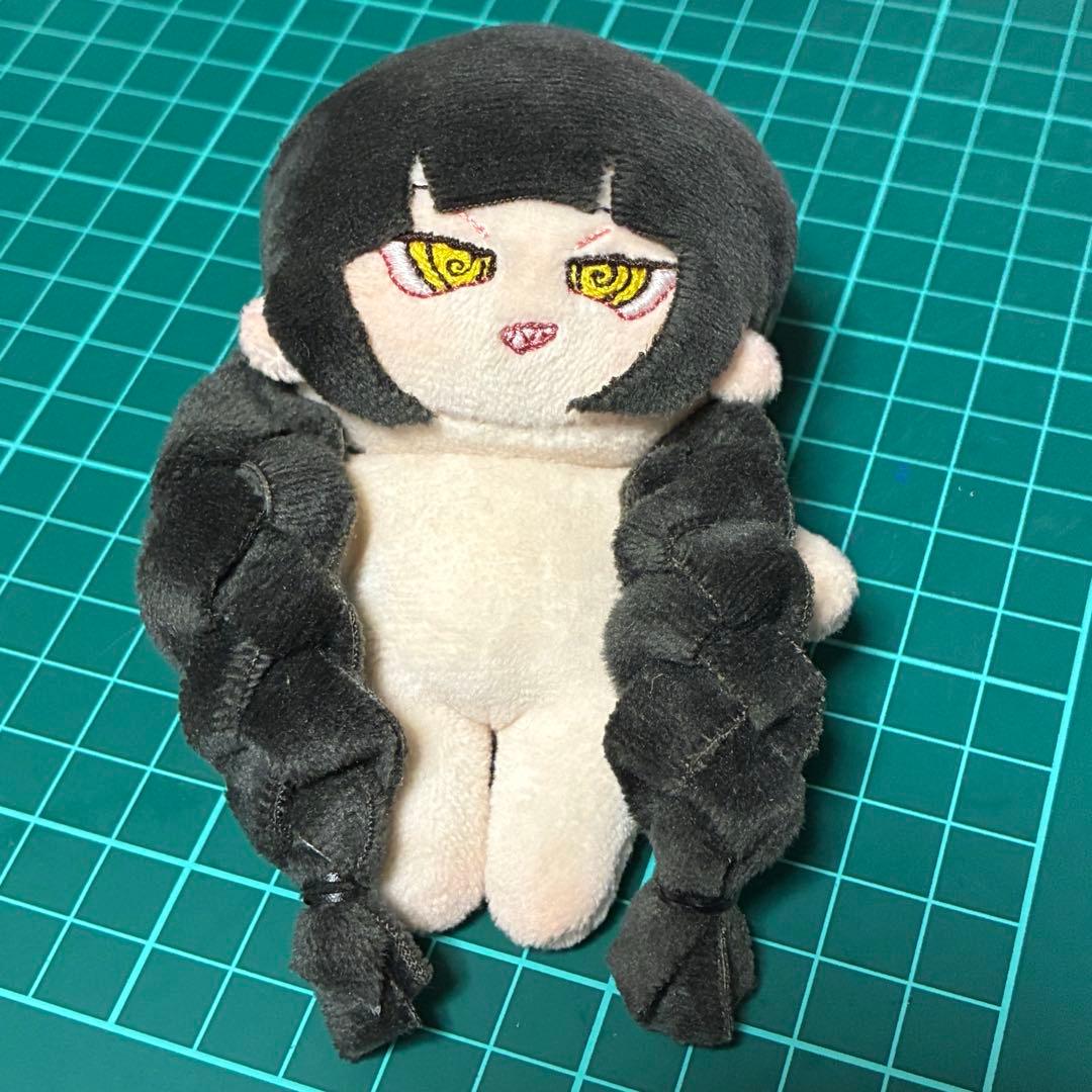 自作ぬいぐるみ　無属性　グルグルおめめのおさげちゃん