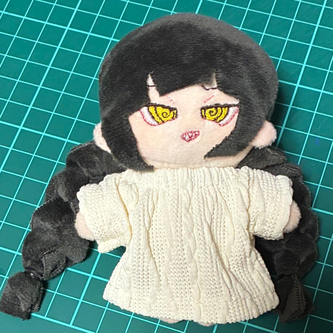 自作ぬいぐるみ　無属性　グルグルおめめのおさげちゃん
