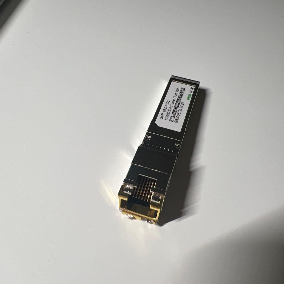 SFP+ RJ45 10GBASE-T 100m モジュール 超低温バージョン