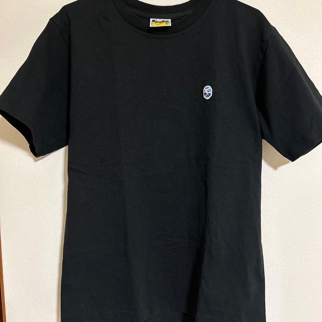 A BATHING APE ONE POINT TEE ／ブラックM