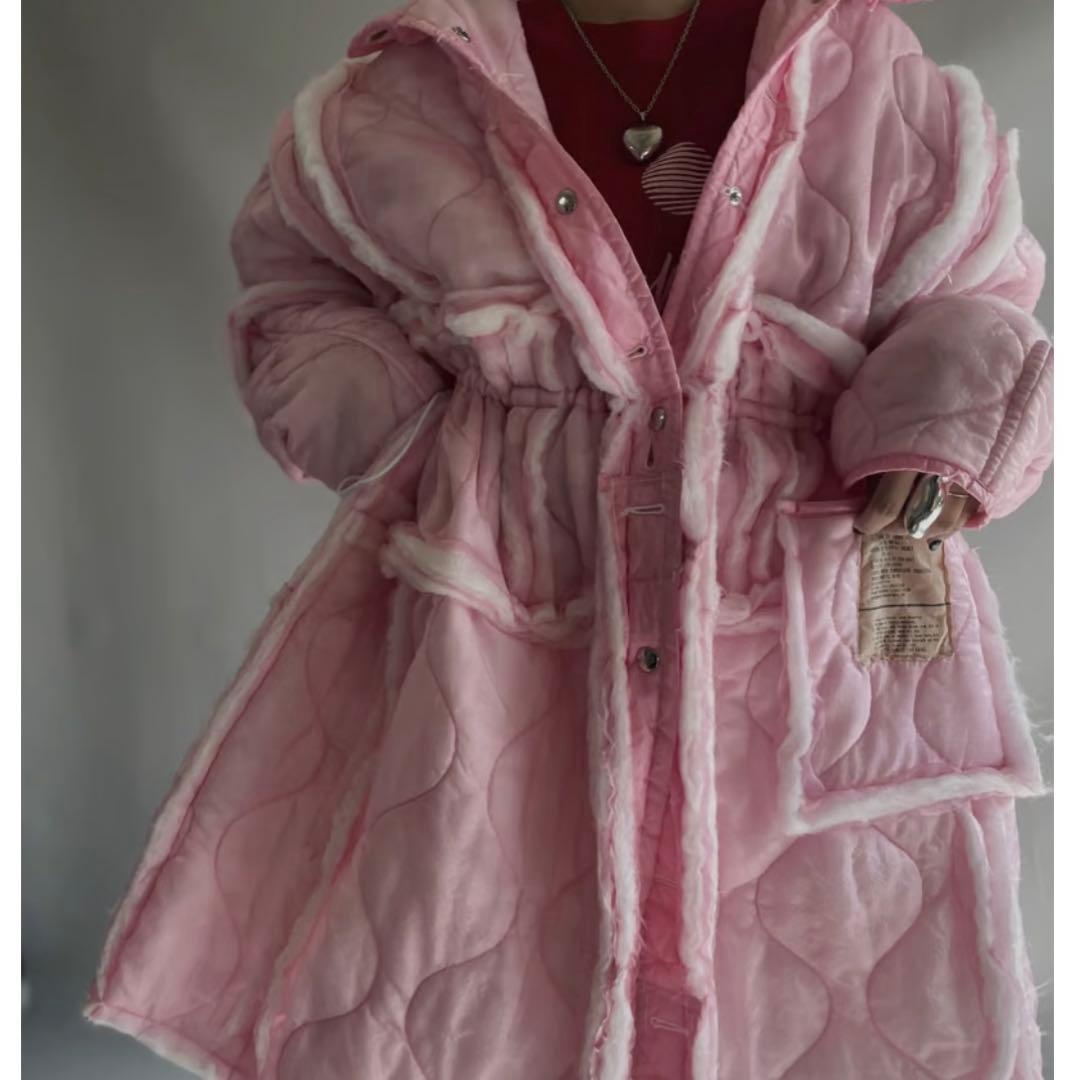 ジャケット・アウター mori / RE liner patch coat / pink