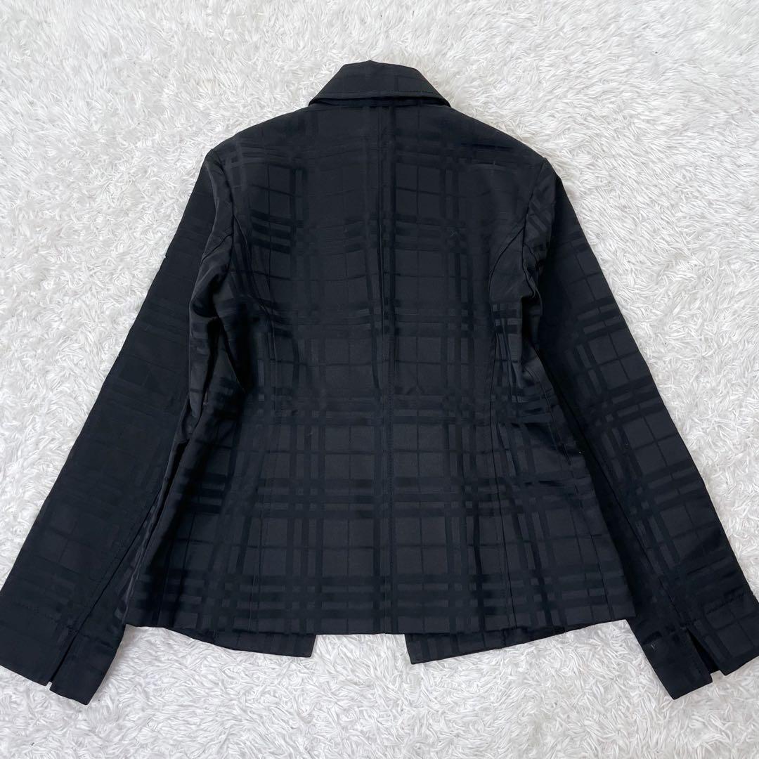 美品✨バーバリー 総柄 シャドー ノバチェック ジャケット Sサイズ 黒