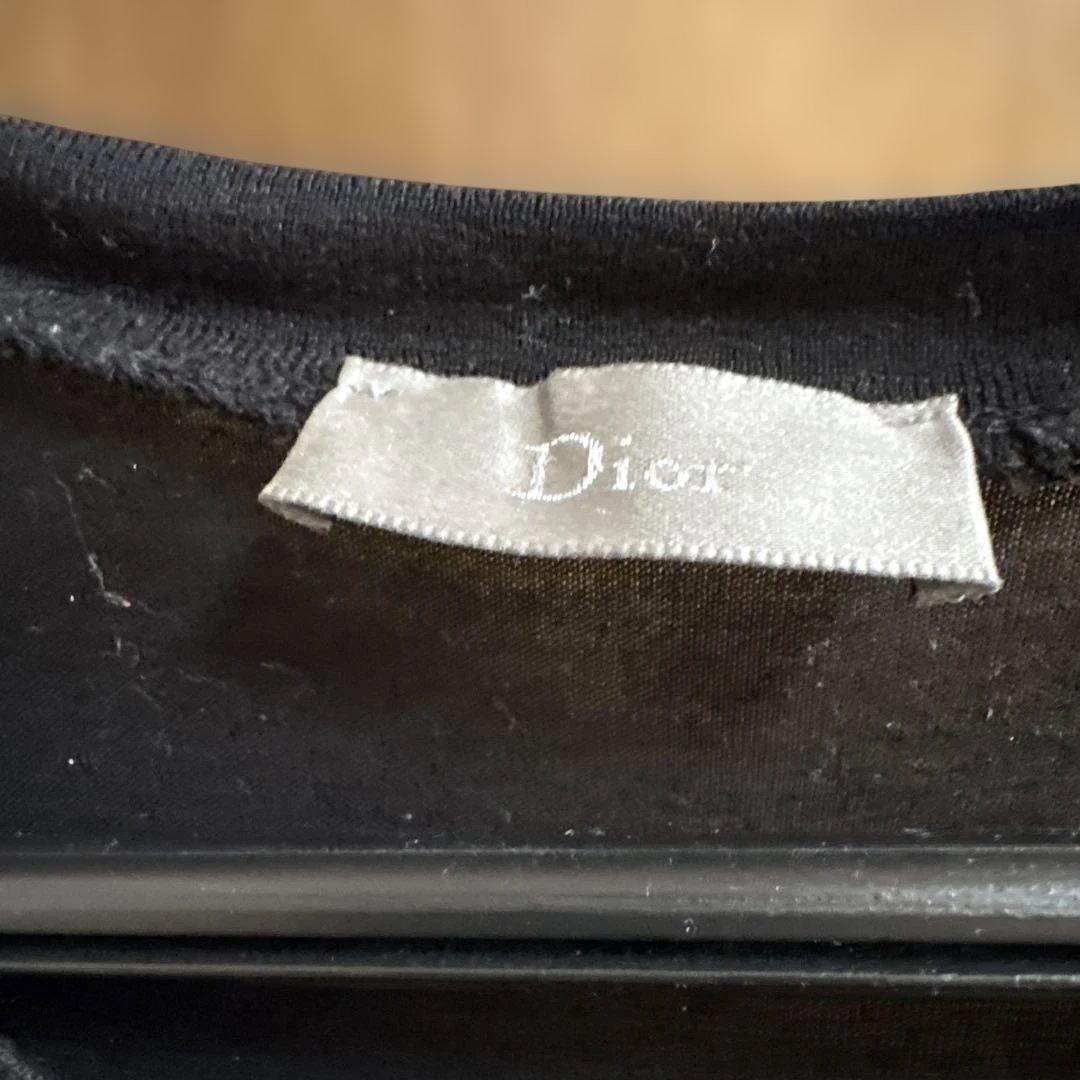 DIORHOMME ディオールオム　チェッカーフラッグTシャツ　ブラックS 06