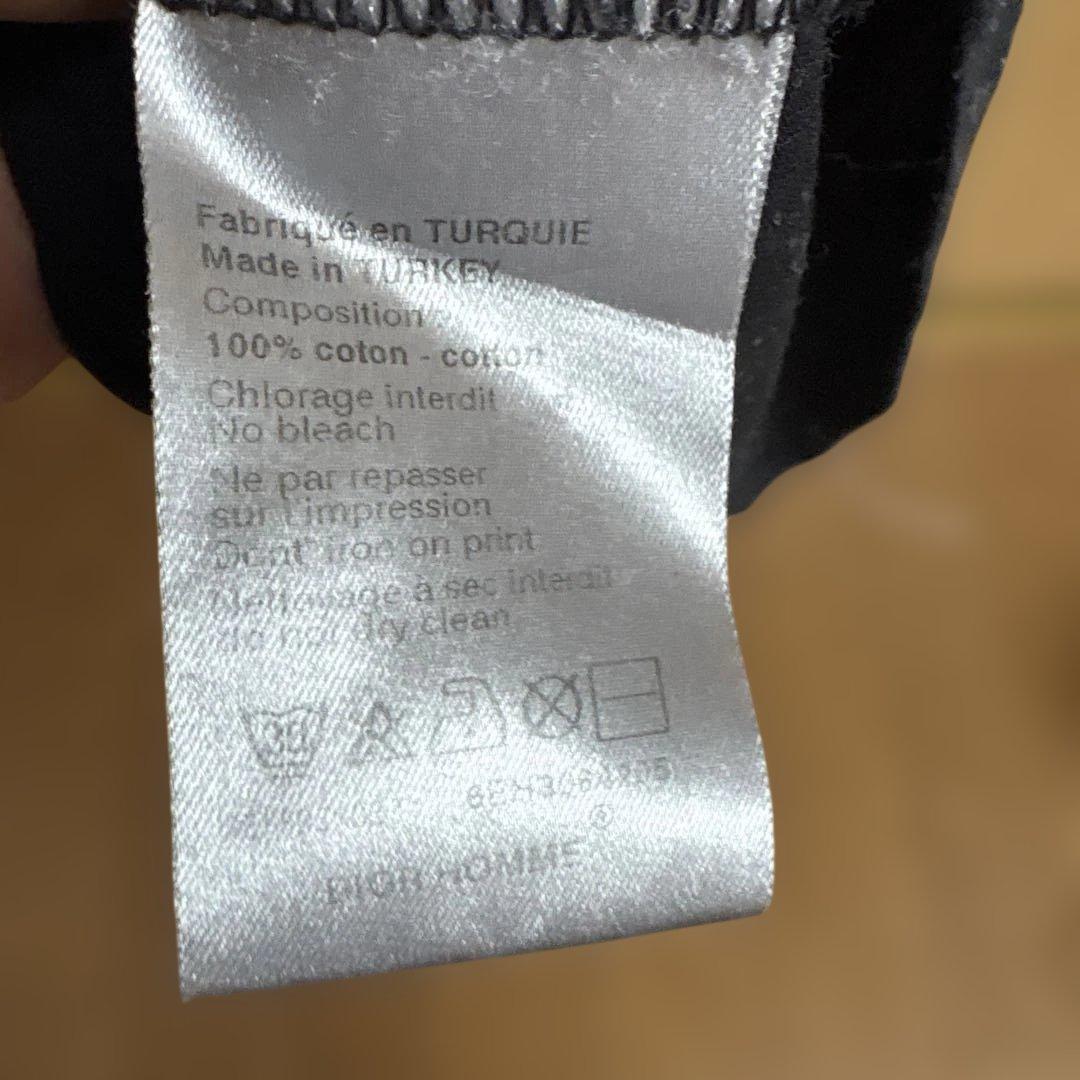 DIORHOMME ディオールオム　チェッカーフラッグTシャツ　ブラックS 06