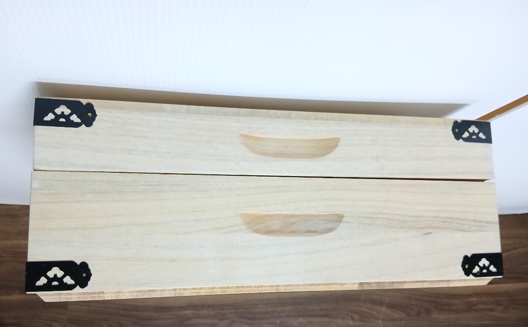 桐衣装ケース 一段 金具付き(塗装あり) 桐箱