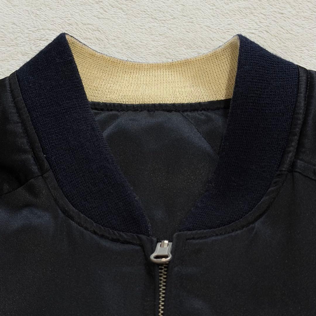 ピークドイエロー　スカジャン　リバーシブル　刺繍　SPEED JUNKIE　XL