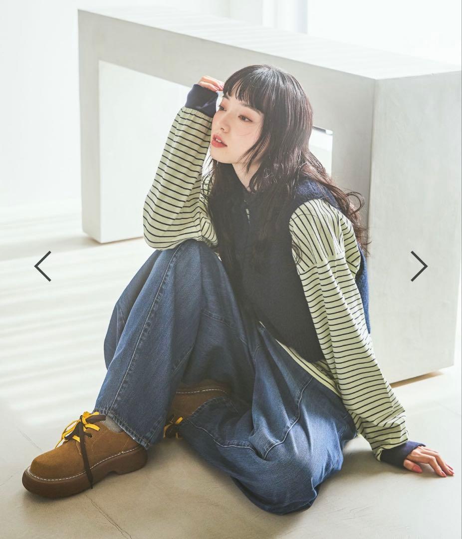 【新品】niko and ... 3Dドロップデニムパンツ