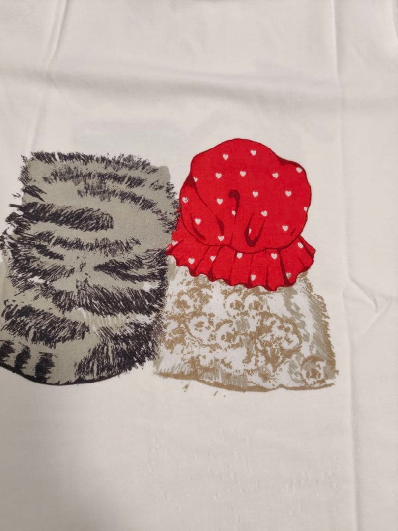 GANNI 犬イラスト Tシャツ ホワイト