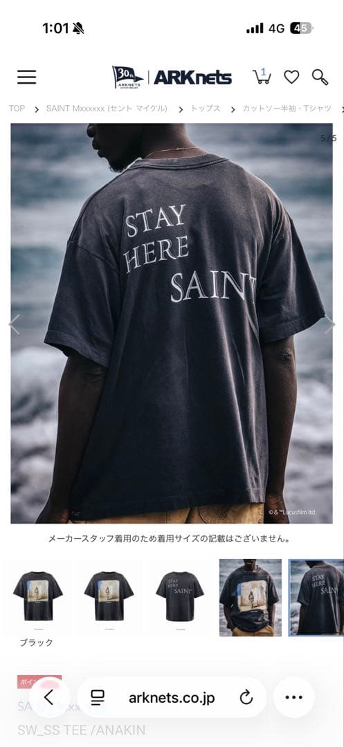 25SS セントマイケル SW_SS TEE / ANAKIN アナキン Ｌ