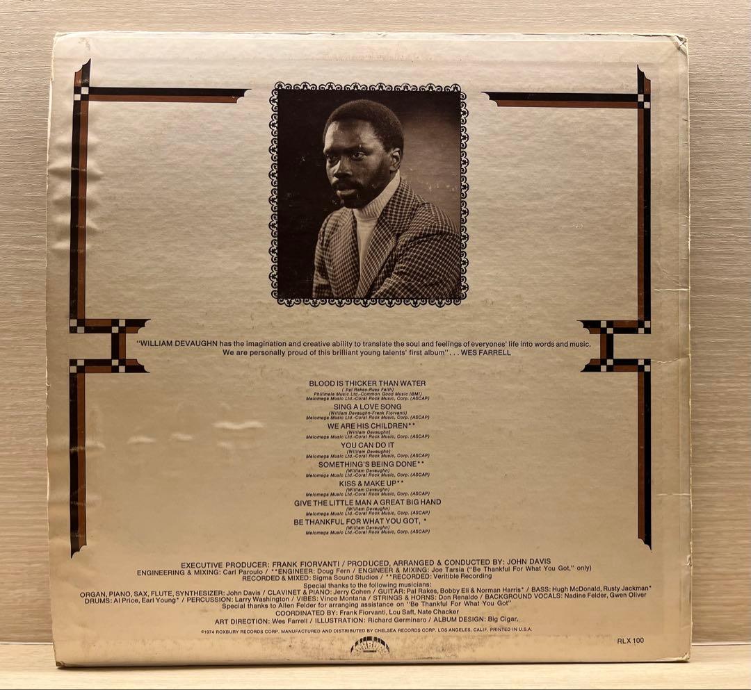 希少プロモ William DeVaughn /Be Thankful For