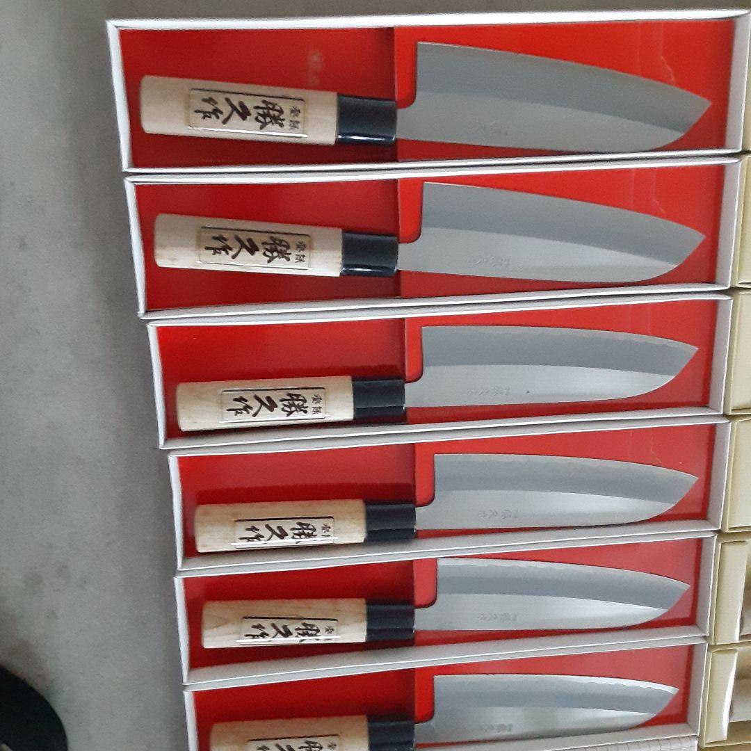 値下げ越後鍛冶職人が作った磨き三徳と磨き菜切り包丁１２本Cセット