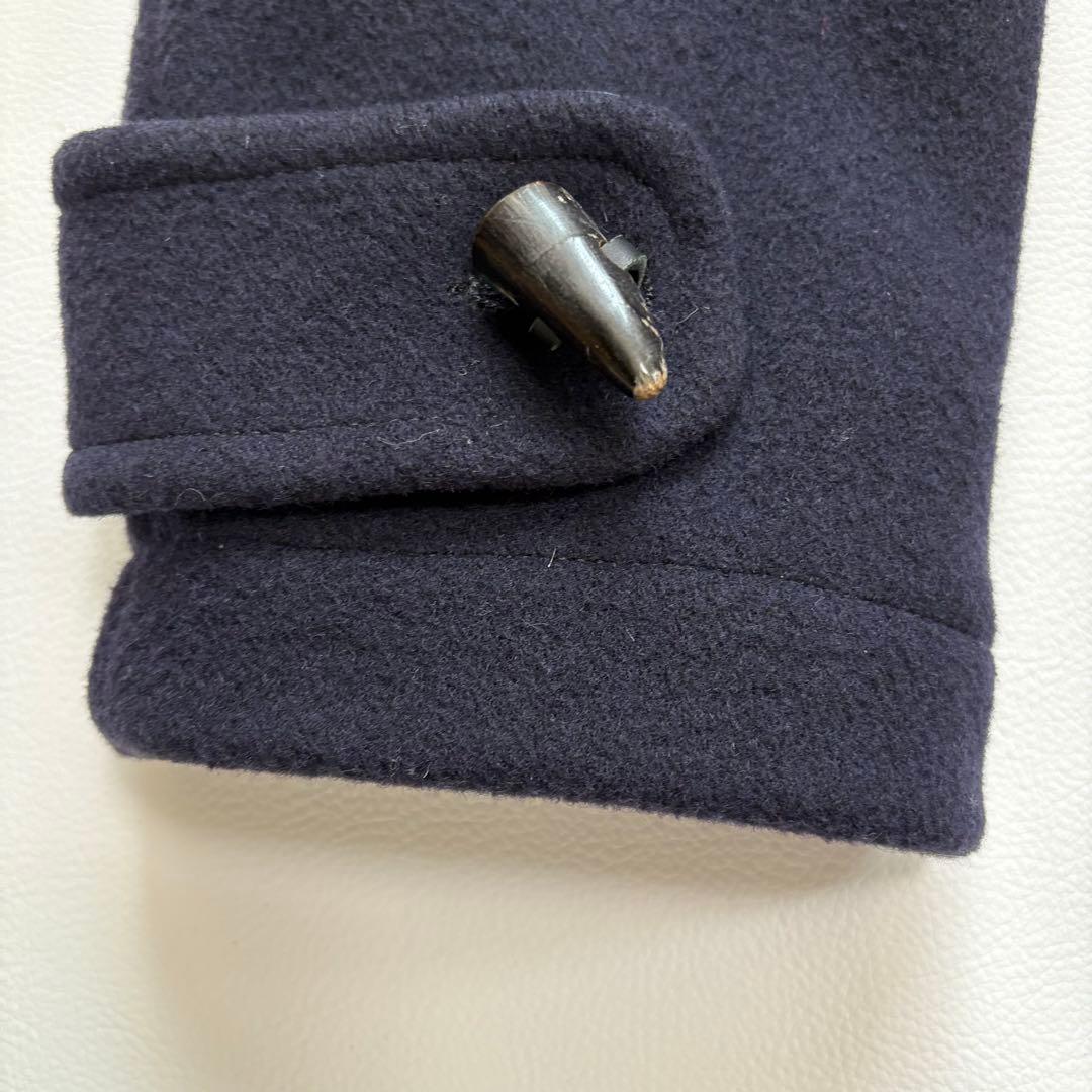 【極美品】グローバーオール ダッフルコート フード チェック ウール L