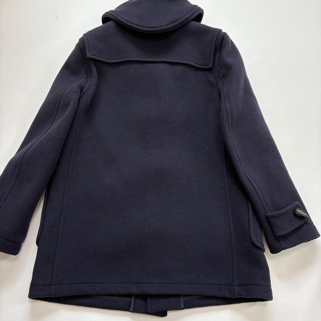 【極美品】グローバーオール ダッフルコート フード チェック ウール L