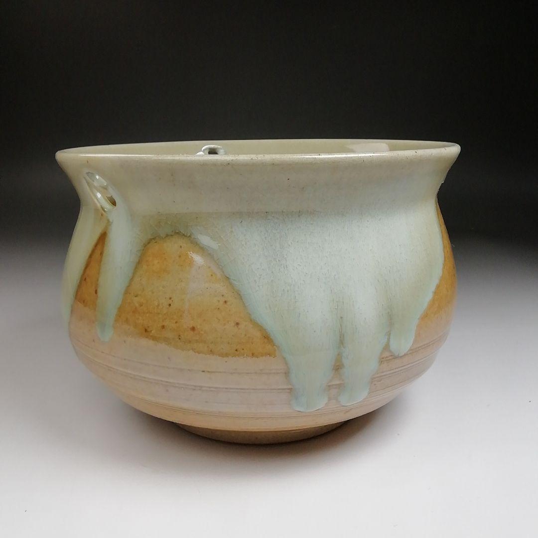 Ｓ８６１　建水　『赤膚焼』『尾西楽斎造』　共箱　茶道具