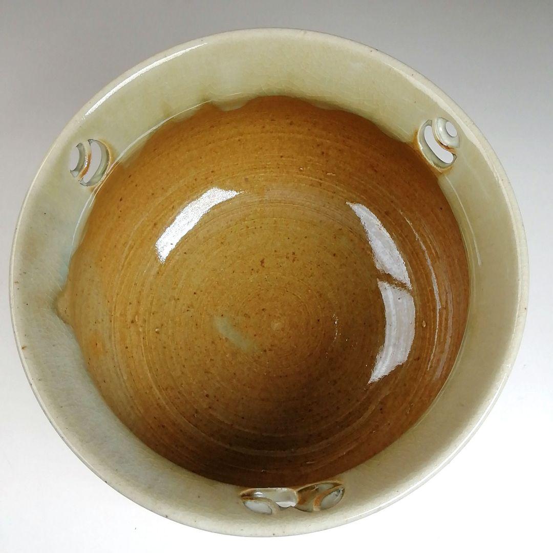 Ｓ８６１　建水　『赤膚焼』『尾西楽斎造』　共箱　茶道具