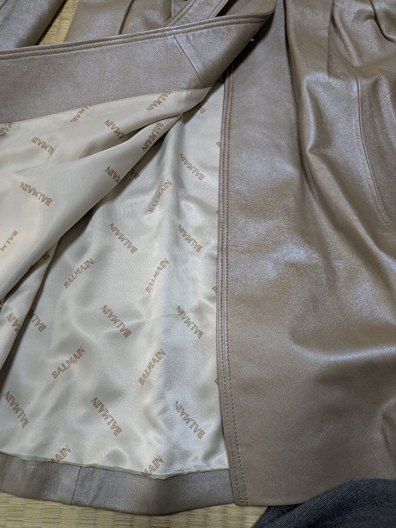 未使用！PIERRE　BALMAIN　レザーコート