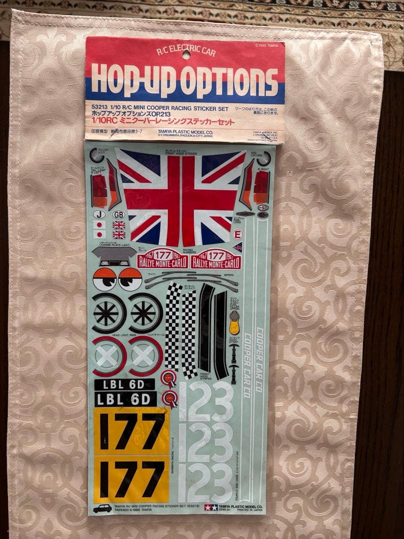 ミニクーパー用のデカール。