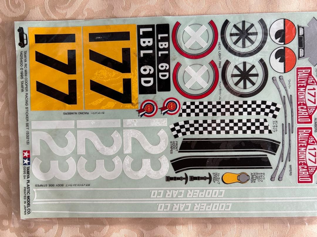 ミニクーパー用のデカール。