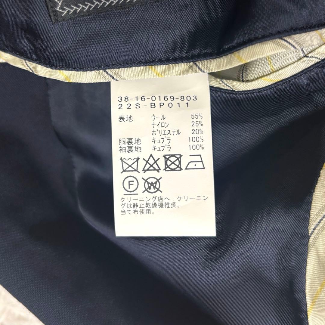 ◎極美品 ビームスプラス コンバットウール 金ボタン 紺ブレ CORDURA M
