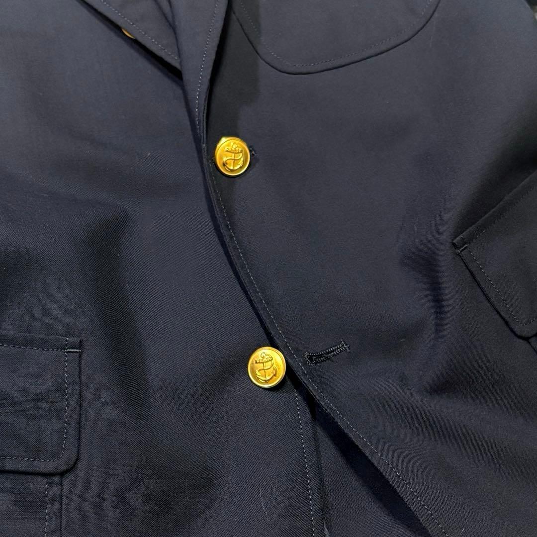 ◎極美品 ビームスプラス コンバットウール 金ボタン 紺ブレ CORDURA M