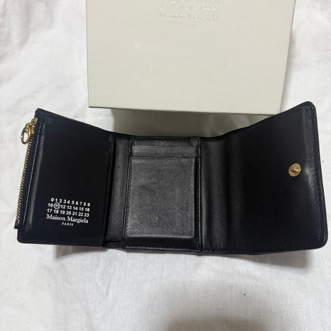 Maison Margiela ブラック 三つ折り財布