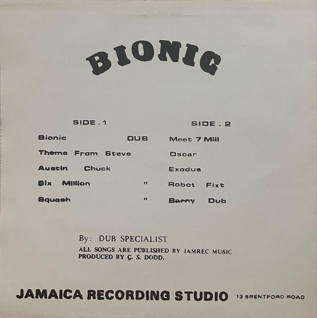 DUB SPECIALIST / BIONIC DUB レゲエ レコード