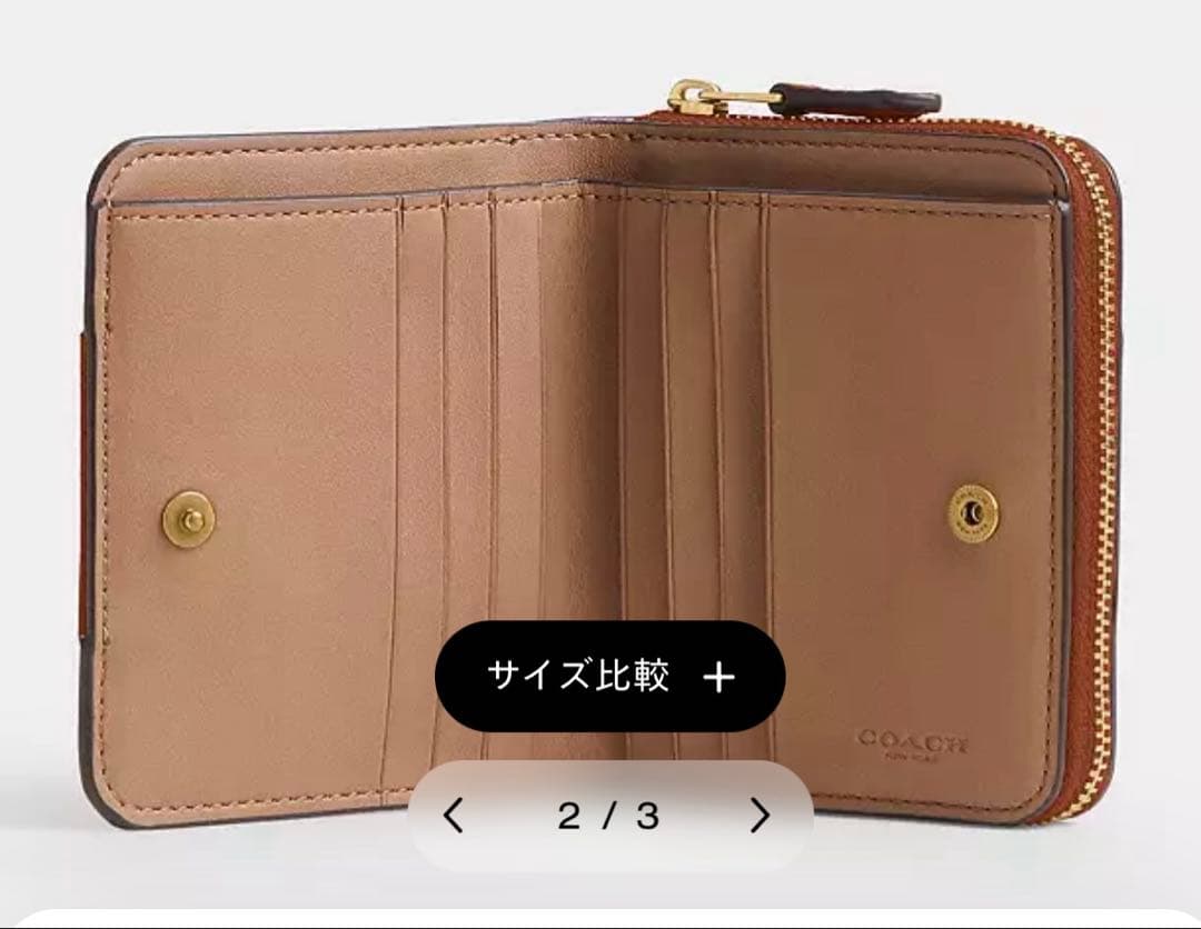 COACH ビルフォールドウォレットカラーブロックシグネチャーキャンパス
