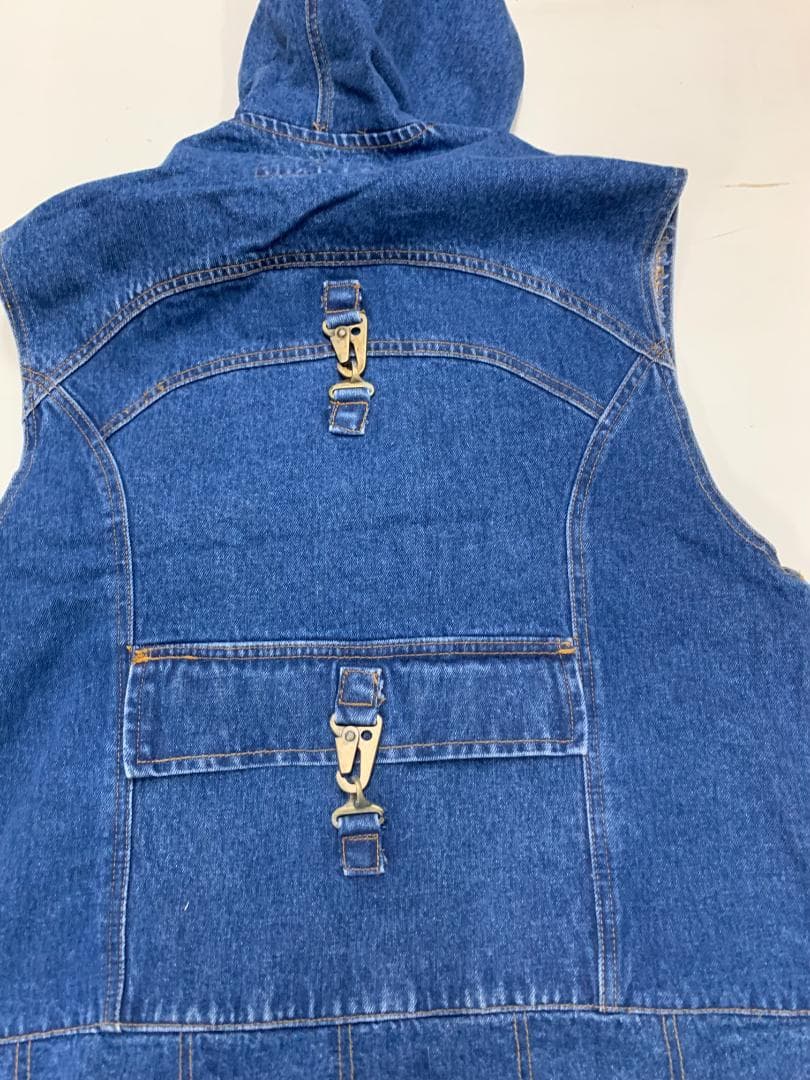 90s新品TIMBERLANDティンバーランド デニムベストジャケット ヴィンテ