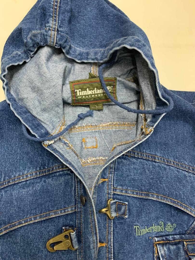 90s新品TIMBERLANDティンバーランド デニムベストジャケット ヴィンテ