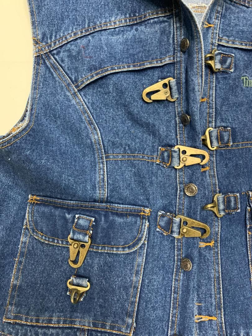 90s新品TIMBERLANDティンバーランド デニムベストジャケット ヴィンテ