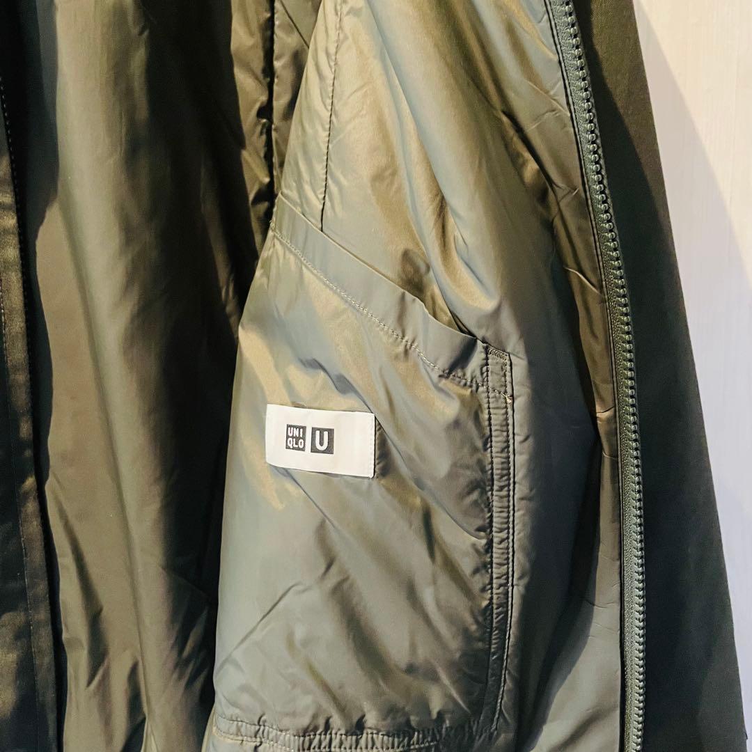 【美品】ユニクロ　UNIQLO U パフテックショートブルゾン OLIVE L