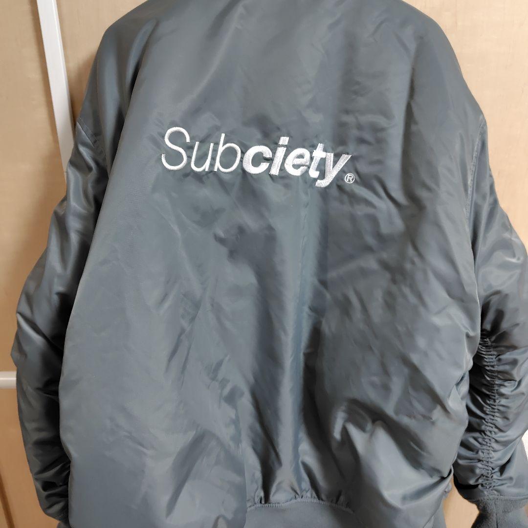 Subciety MA-1ジャケット ライトグレー