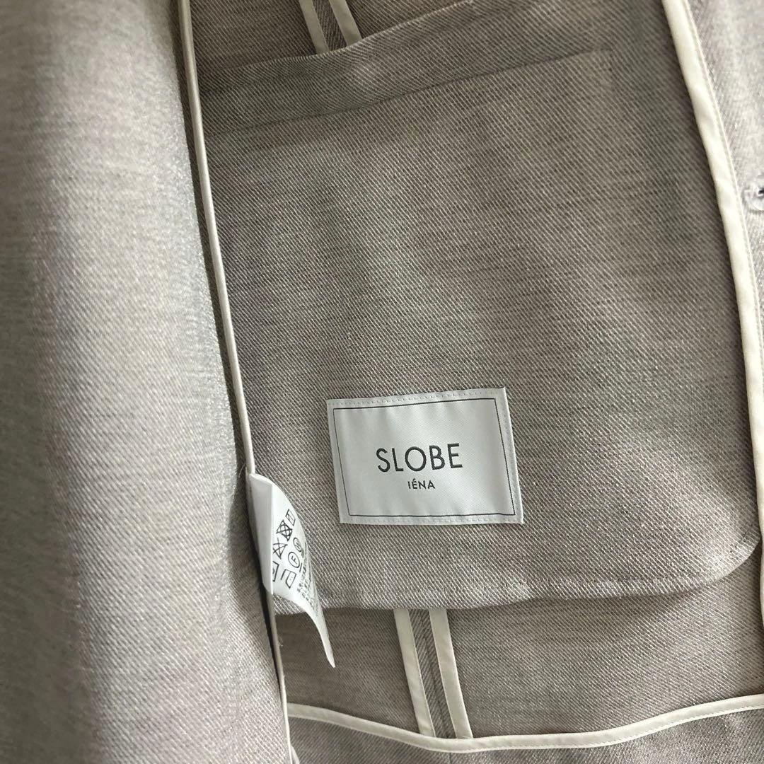 SLOBE IENA リネンライクツイルダブルブレストジャケット 24SS