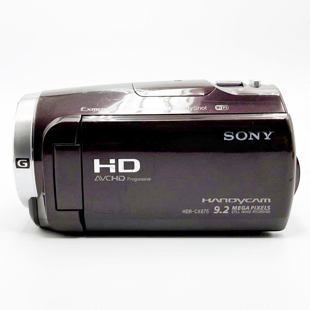 ソニー デジタルHDビデオカメラレコーダー HDR-CX675 ボルドーブラウン